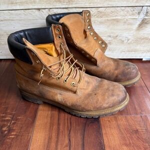 Timberland Classic Leather Wheat Waterproof Boots Mens 12